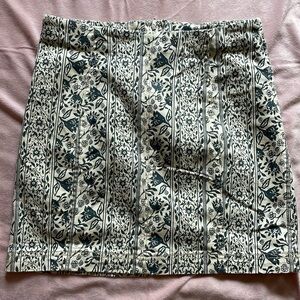 NWOT Free People floral mini skirt